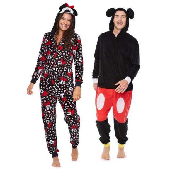 Disney Other - Disney Minnie Mouse Long Sleeve One Piece Pajama - Womens -New With Tags Size Sm